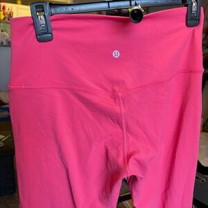 Lululemon Pink Full Length Leggings Size 10